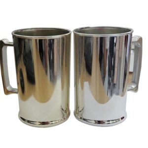 Caneca de Chopp Metalizada 450ml Personalizada