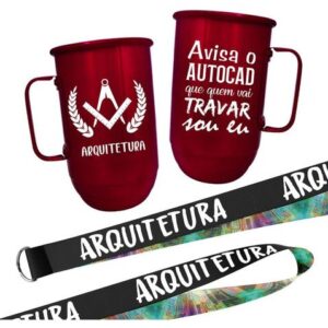 Caneca de Alumínio Personalizada com Tirante