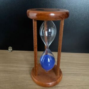 Ampulheta Personalizada em Madeira 14cm - Laser