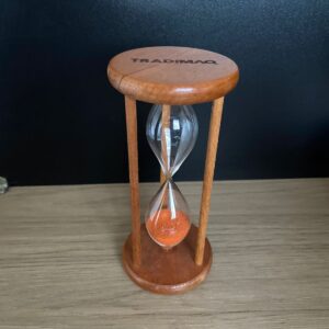 Ampulheta Personalizada em Madeira 18cm - Laser