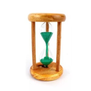 Ampulheta Personalizada em Madeira 14cm - Resina