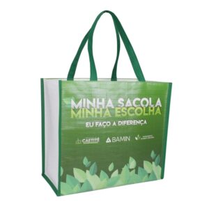 Sacola de Ráfia Personalizada - Laminada