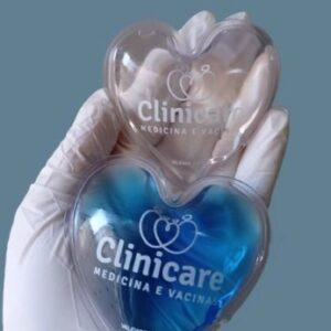 Bolsa de Gelo Personalizada Transparente - Coração