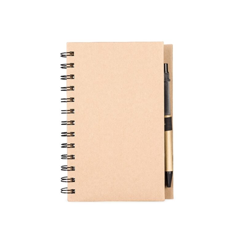 Brinde Caderno Ecológico com Autoadesivos e Caneta