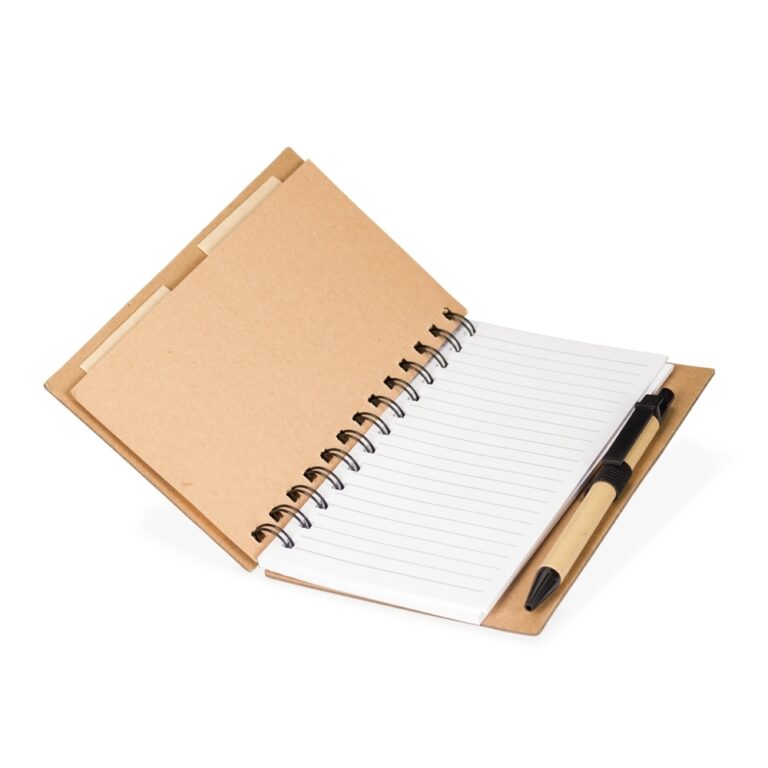 Brinde Caderno Ecológico com Autoadesivos e Caneta 3