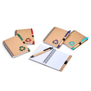 Brinde Caderno Ecológico com Caneta 1