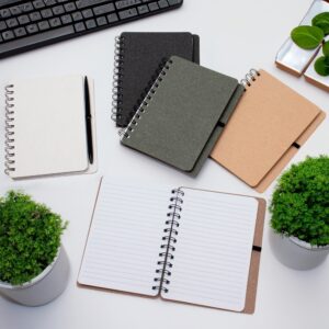 Brinde Caderno Kraft B6 com Porta Caneta 1
