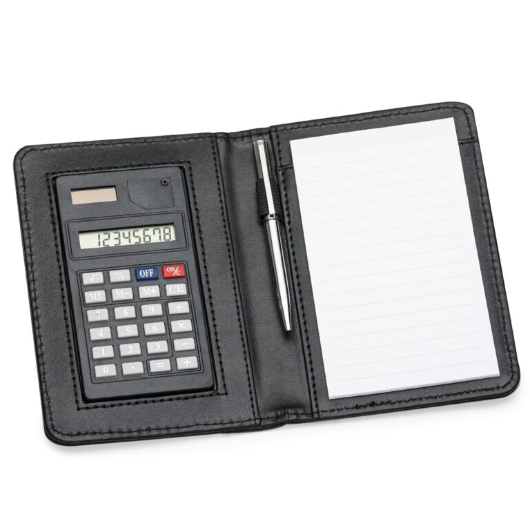 Bloco de anotações com calculadora 2