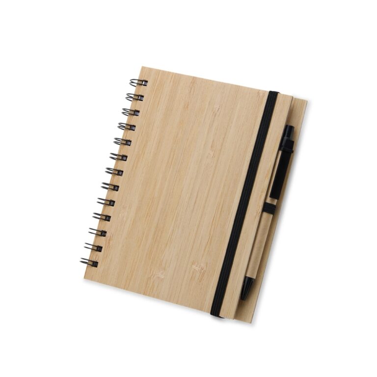 Brinde Caderno de Papelão com Caneta