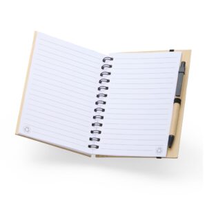 Brinde Caderno de Papelão com Caneta 1