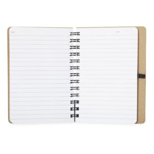 Brinde Caderno Kraft com Porta Caneta 1