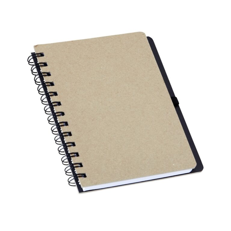 Brinde Caderno Kraft com Porta Caneta