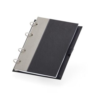 Brinde Caderno Fichário de Couro Sintético