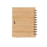 Bloco de Anotações Bambu com Caneta 2