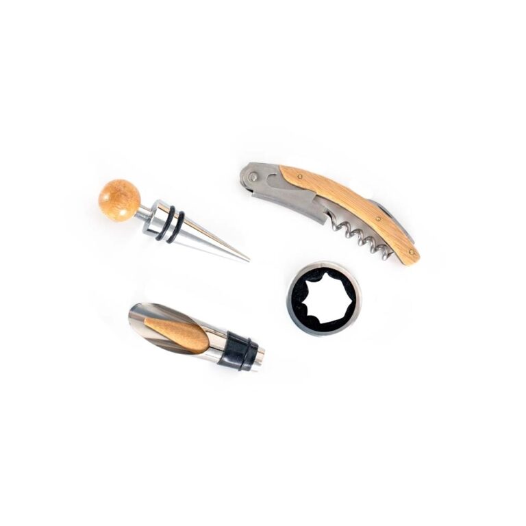 Brinde Kit Vinho Bambu 4 Peças 4