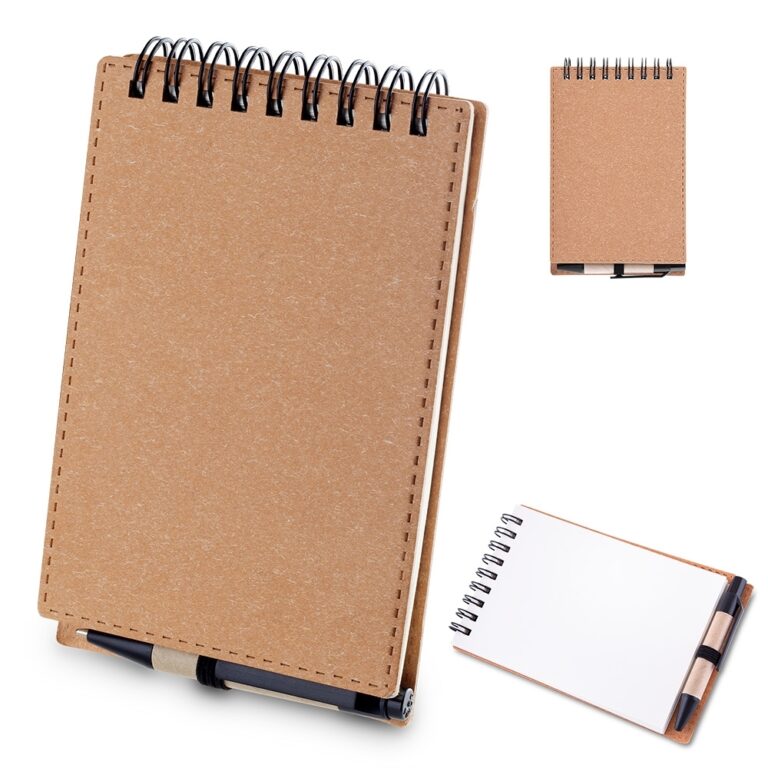Brinde Bloco de Anotações Papelão com Caneta 1