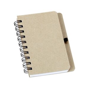 Brinde Caderno Kraft com Porta Caneta