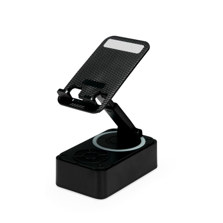 Brinde Suporte Celular com Caixa de Som