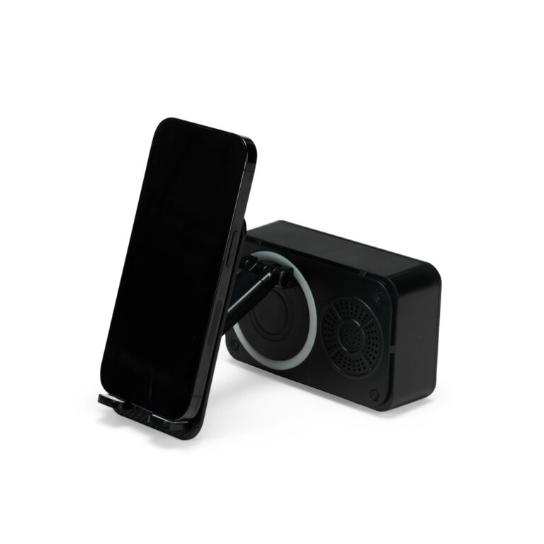 Brinde Suporte Celular com Caixa de Som 2