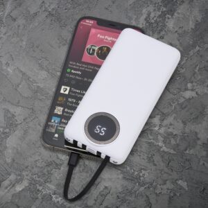 Brinde Power Bank 10.000mAh com Lanterna e Multissaídas