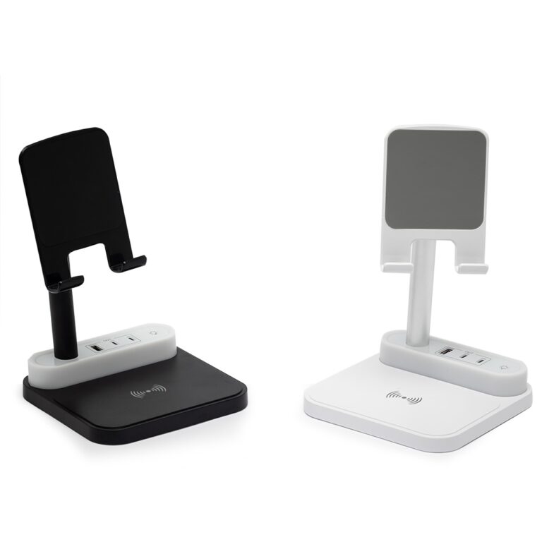 Brinde Base de Carregamento com Suporte Celular e Luminária 1