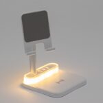 Brinde Base de Carregamento com Suporte Celular e Luminária 4