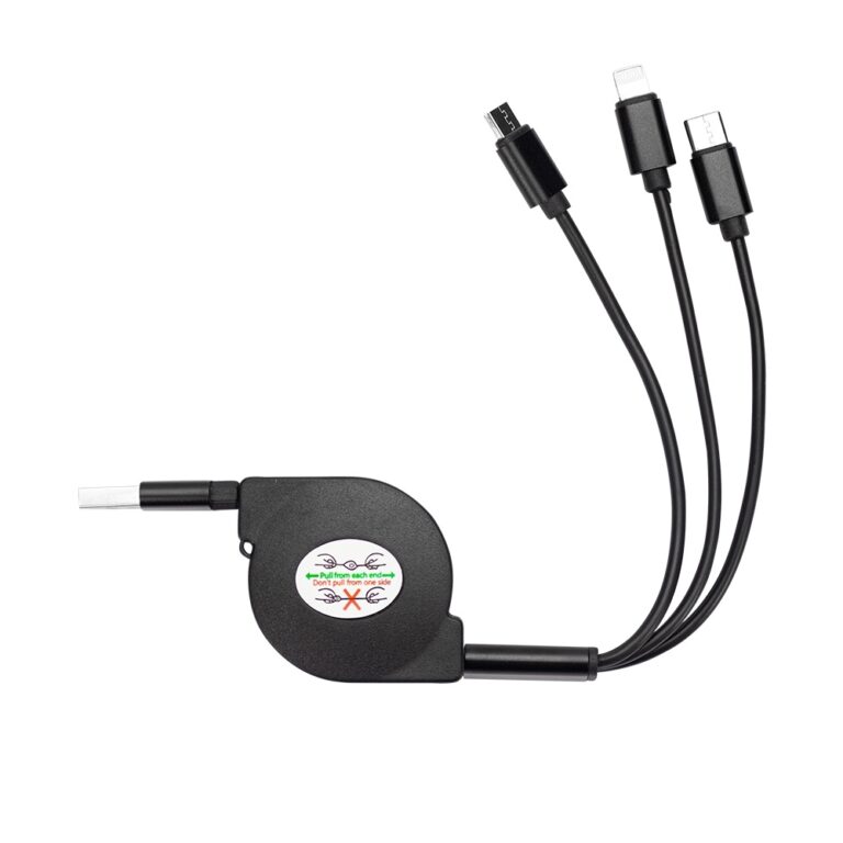 Brinde Cabo USB Retrátil 3 em 1 2