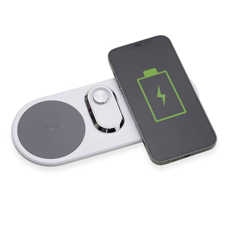 Brinde Base Dual Indução para Celulares e Iwatch 4