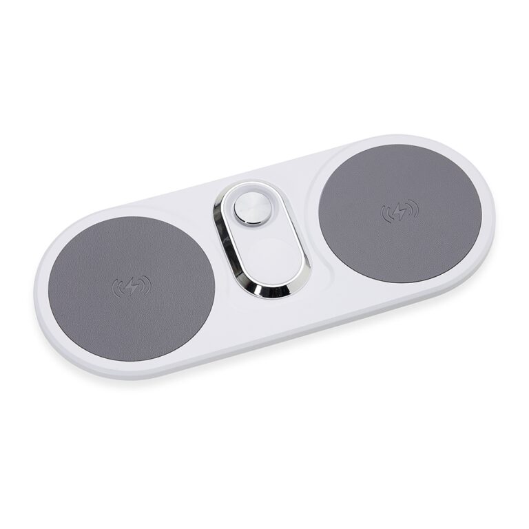 Brinde Base Dual Indução para Celulares e Iwatch
