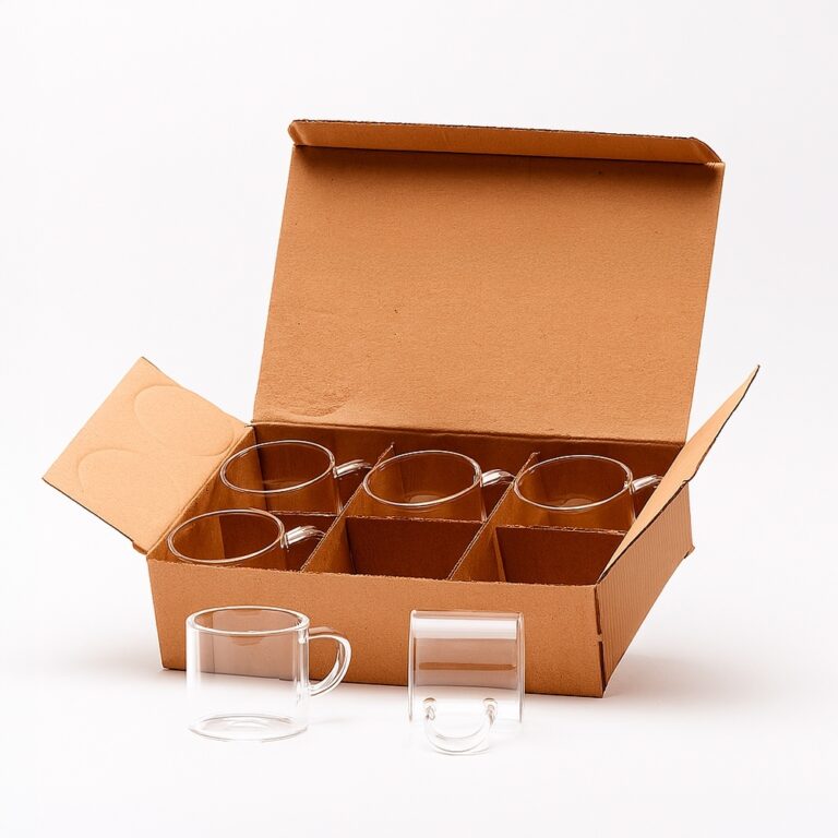 Brinde Kit Xícaras de Vidro 6 Peças