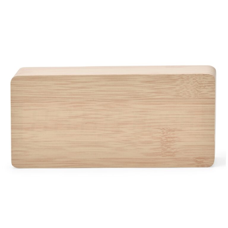 Brinde Relógio Despertador de Madeira Com Painel LED 3