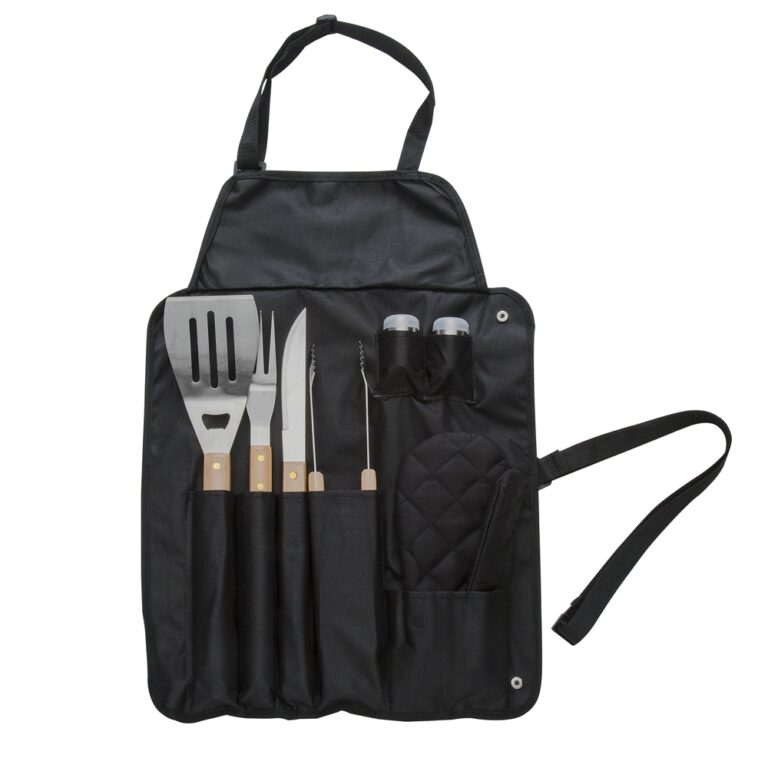 Kit Churrasco Avental 8 peças