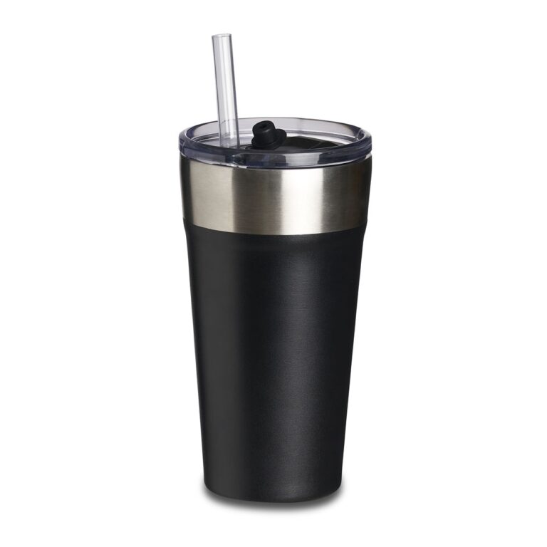 Brinde Copo Térmico com Canudo 500ml