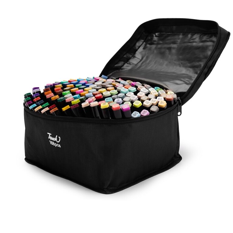 Brinde Kit Canetas Marcadoras Pontas Duplas com 168 Cores