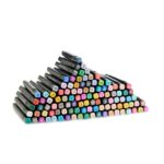 Brinde Kit Canetas Marcadoras Pontas Duplas 108 Cores 6