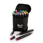 Brinde Kit Canetas Marcadoras Pontas Duplas 24 Cores 1