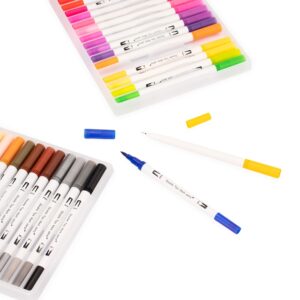 Brinde Kit Canetinhas Ponta Dupla 100 Cores 1