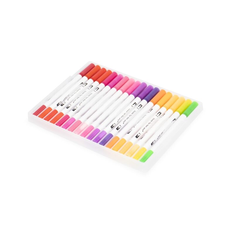 Brinde Kit Canetinhas Ponta Dupla 36 Cores 2