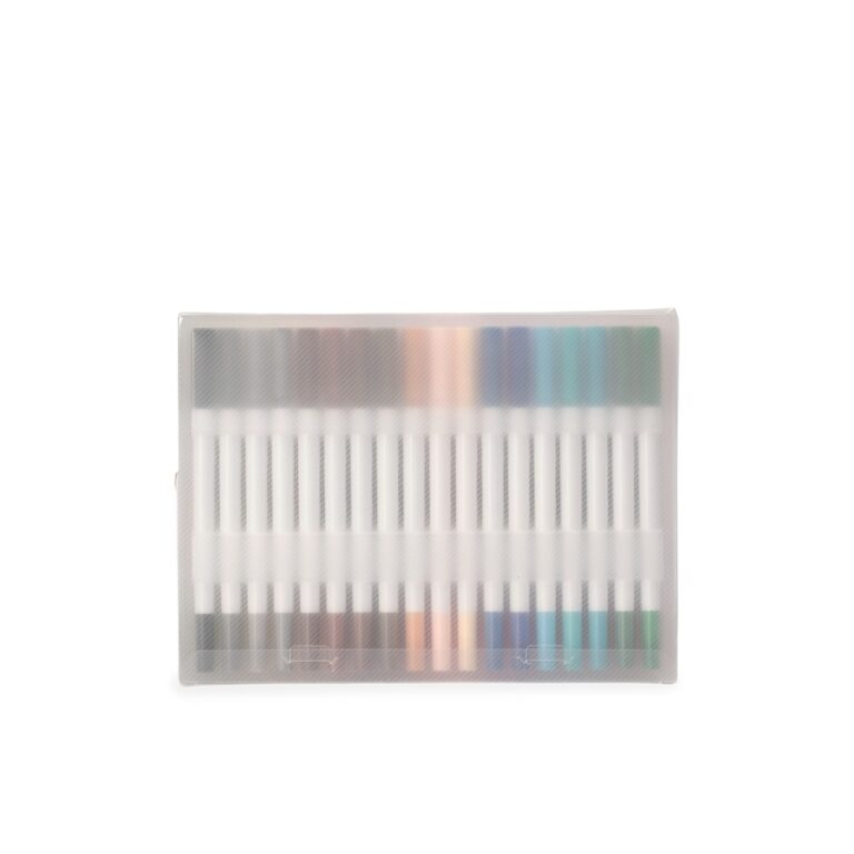 Brinde Kit Canetinhas Ponta Dupla 36 Cores 3