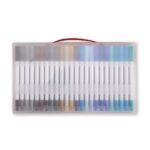 Brinde Kit Canetinhas Ponta Dupla 72 Cores 3