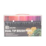 Brinde Kit Canetinhas Ponta Dupla 120 Cores