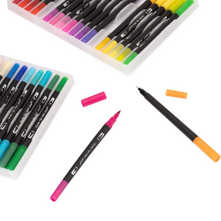 Brinde Kit Canetinhas Ponta Dupla 144 Cores 1