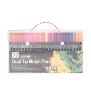 Brinde Kit Canetinhas Ponta Dupla 72 Cores