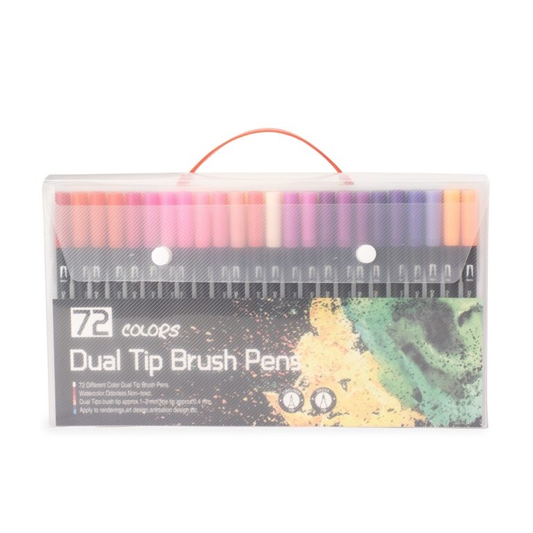 Brinde Kit Canetinhas Ponta Dupla 72 Cores