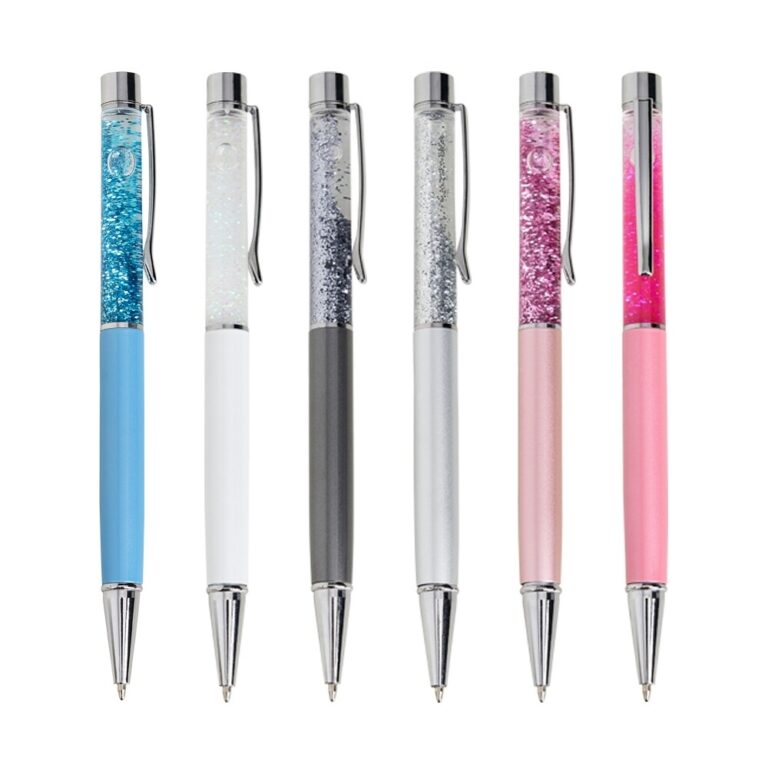 Brinde Caneta Metal Glitter 1