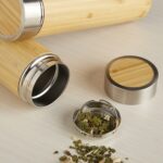 Brinde Garrafa Bambu Térmica 500ml com Infusor 1