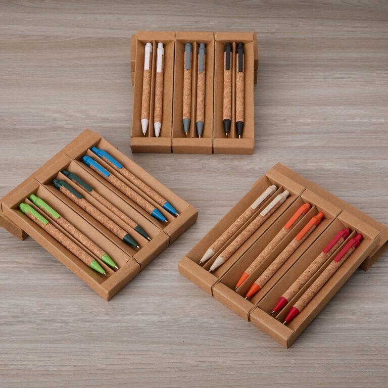 Brinde Kit Ecológico Caneta e Lapiseira Cortiça 1