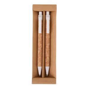 Brinde Kit Ecológico Caneta e Lapiseira Cortiça