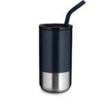 Brinde Copo Inox com Canudo 500ml