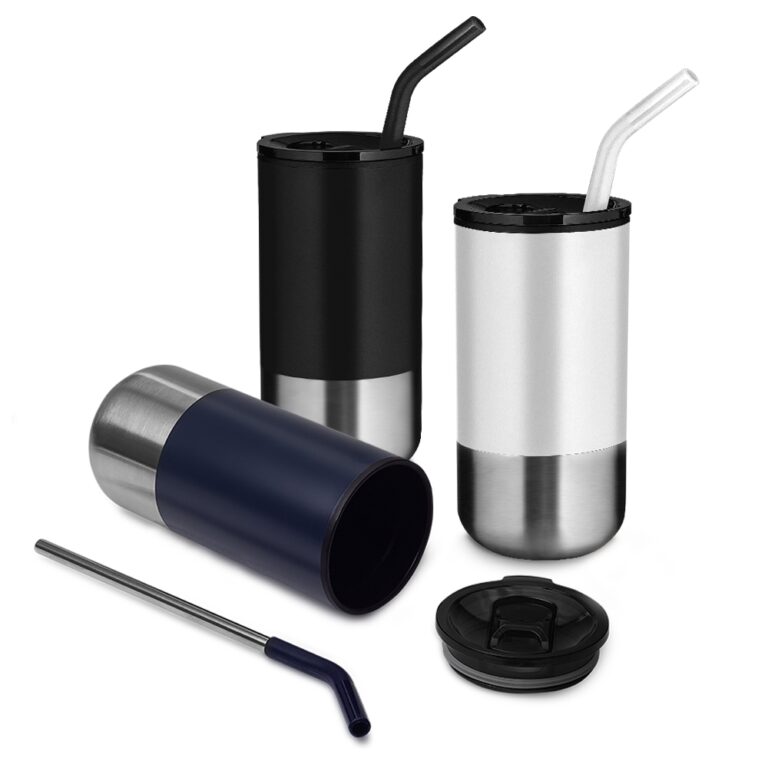 Brinde Copo Inox com Canudo 500ml 1